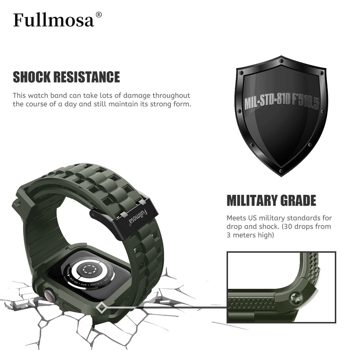 Military grade apple online watch band