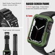 Load image into Gallery viewer, Apple Watch Band | Black with Green Silicone | Cafi Fullmosa