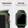 Load image into Gallery viewer, Apple Watch Band | Black with Green Silicone | Cafi Fullmosa
