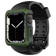 Load image into Gallery viewer, Apple Watch Band | Black with Green Silicone | Cafi Fullmosa