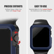 Load image into Gallery viewer, Apple Watch Band | Blue with Black Silicone | Cafi Fullmosa