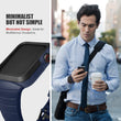 Load image into Gallery viewer, Apple Watch Band | Blue with Black Silicone | Cafi Fullmosa