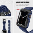 Load image into Gallery viewer, Apple Watch Band | Blue with Black Silicone | Cafi Fullmosa