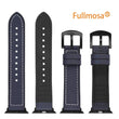 Load image into Gallery viewer, Apple Watch Band | Dark Blue Leather/ Silicone Fullmosa