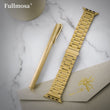 Load image into Gallery viewer, Apple Watch Band | Golden Stainless Steel Metal Fullmosa