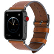 Load image into Gallery viewer, Apple Watch Band | Light Brown Leather | Wax Fullmosa 38mm/40mm / Smoky grey