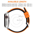 Load image into Gallery viewer, Apple Watch Band Pumpkin Orange Top Black Bottom Silicone