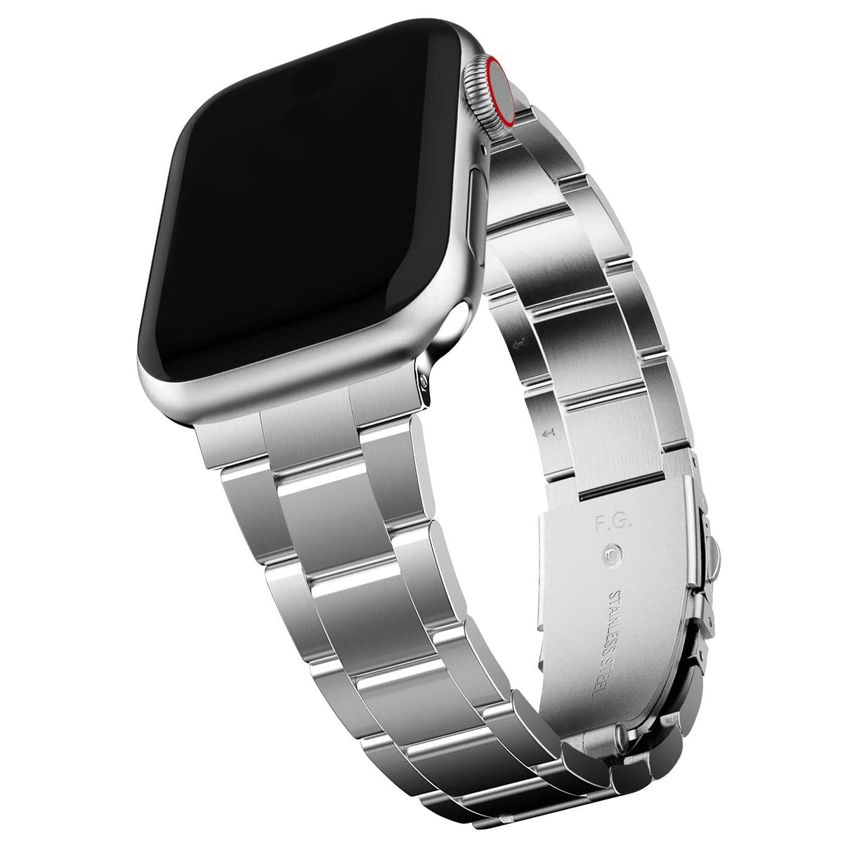 Apple Watch Band Silver Upgraded Version Stainless Steel