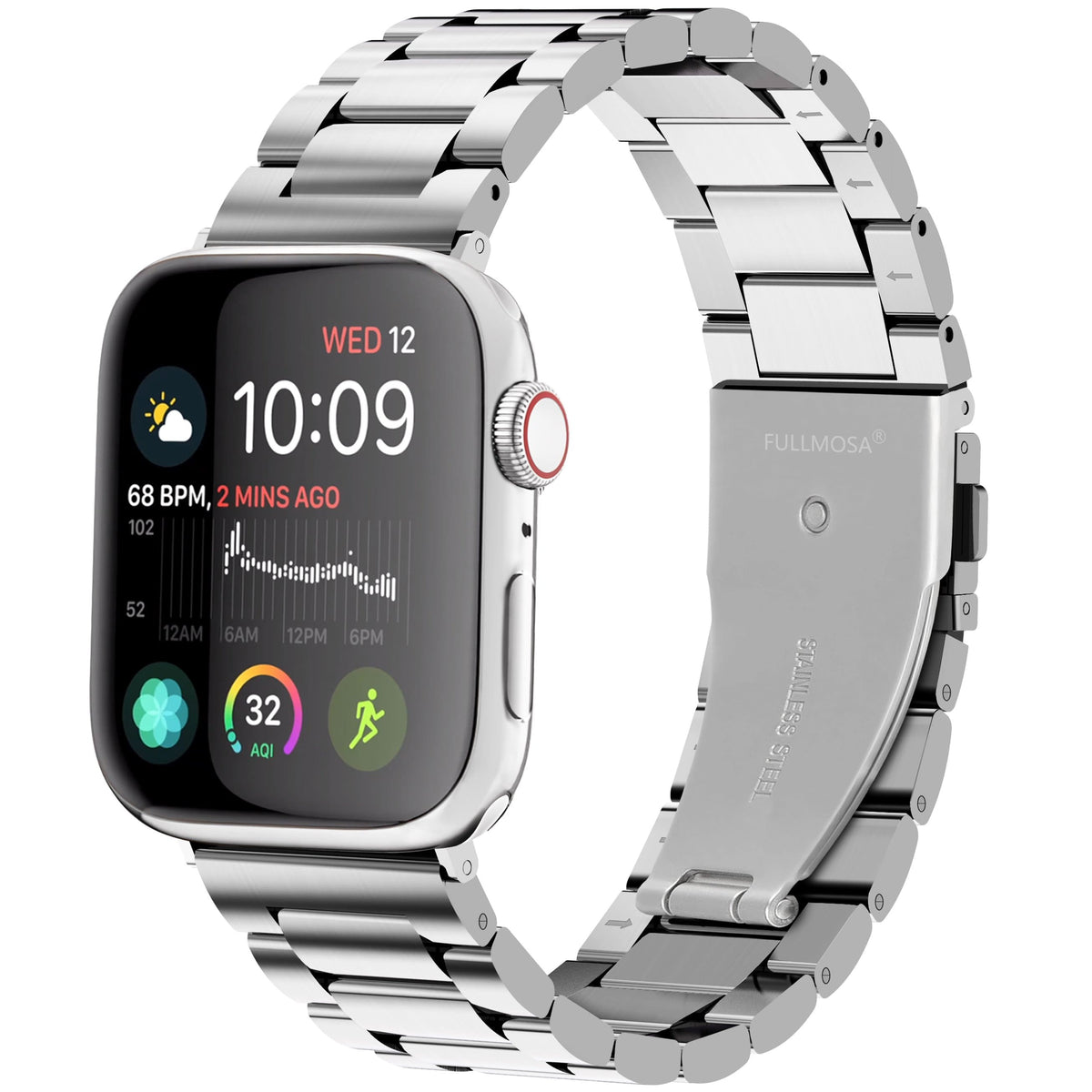 Fullmosa Apple Watch Series Band Amazon Apple Watch Band Silver