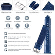 Load image into Gallery viewer, 18mm dark brown leather watch strap