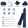 Load image into Gallery viewer, 18mm leather watch strap