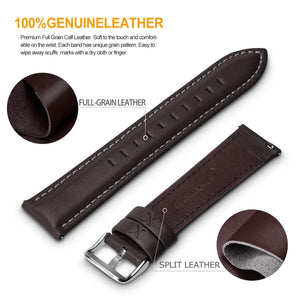 22mm leather watch band