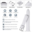 Load image into Gallery viewer, White Leather | Sliver Buckle Fullmosa