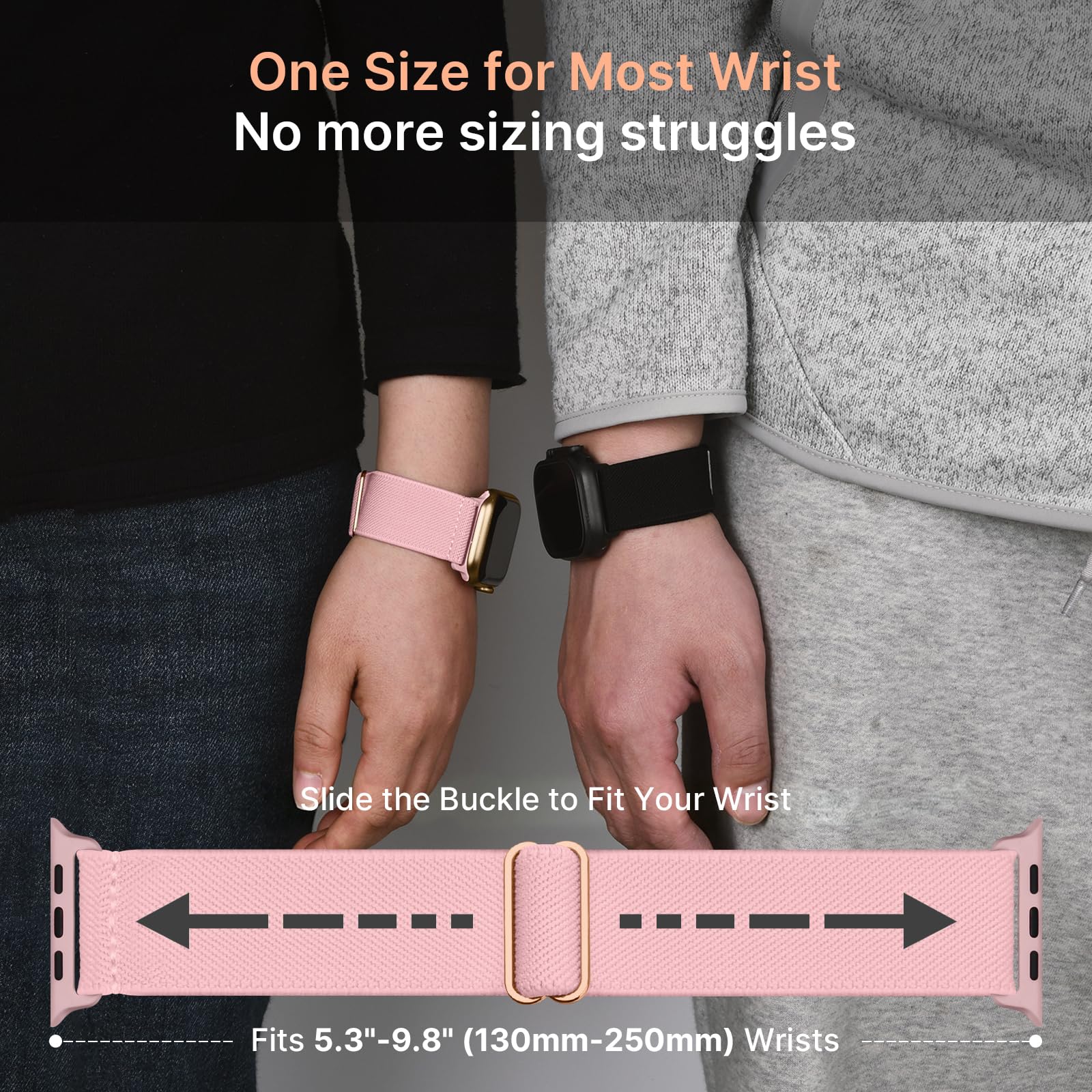 Apple Watch Band | 4 Pack Water-Resistant Nylon Bands | Peppermint/Pink/Pistachios/Coral Fullmosa watch band