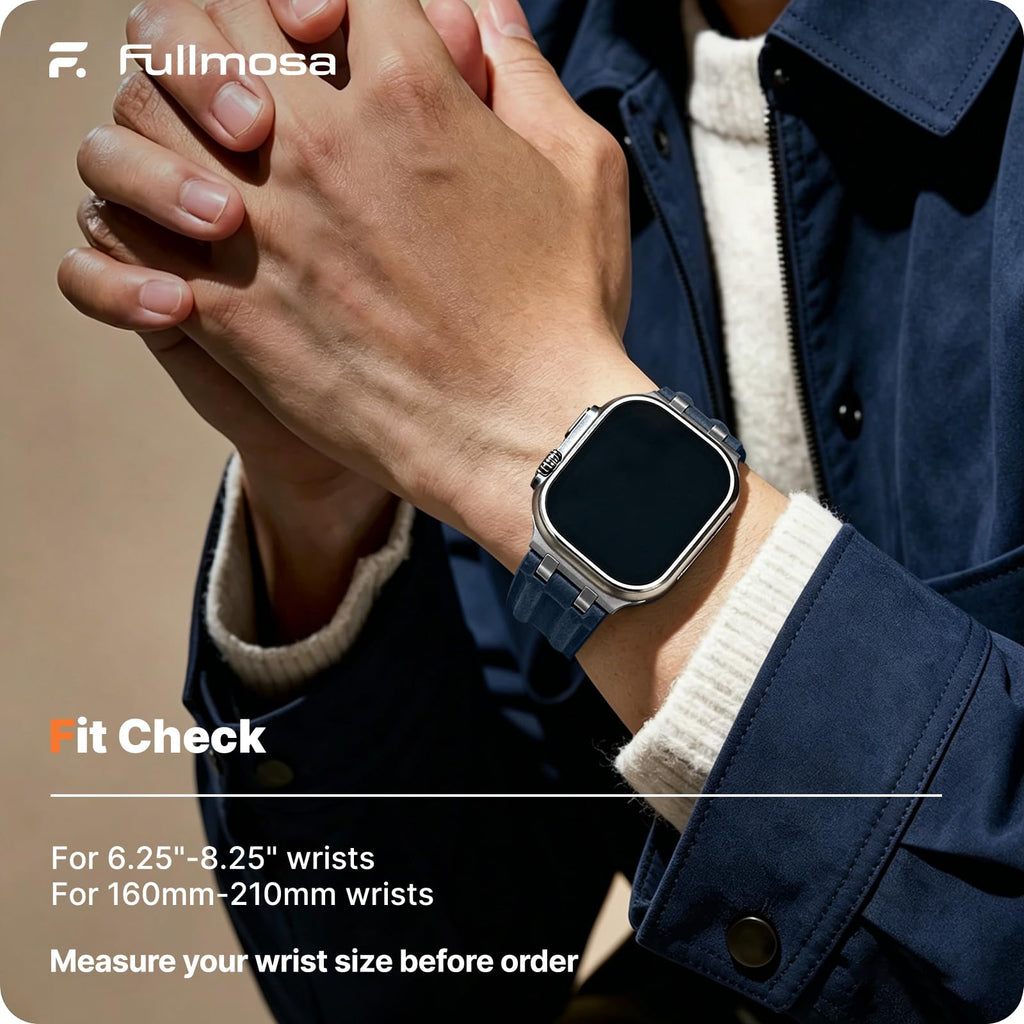 Apple Watch Band | AP Leather Band | Dark Blue Fullmosa watch band