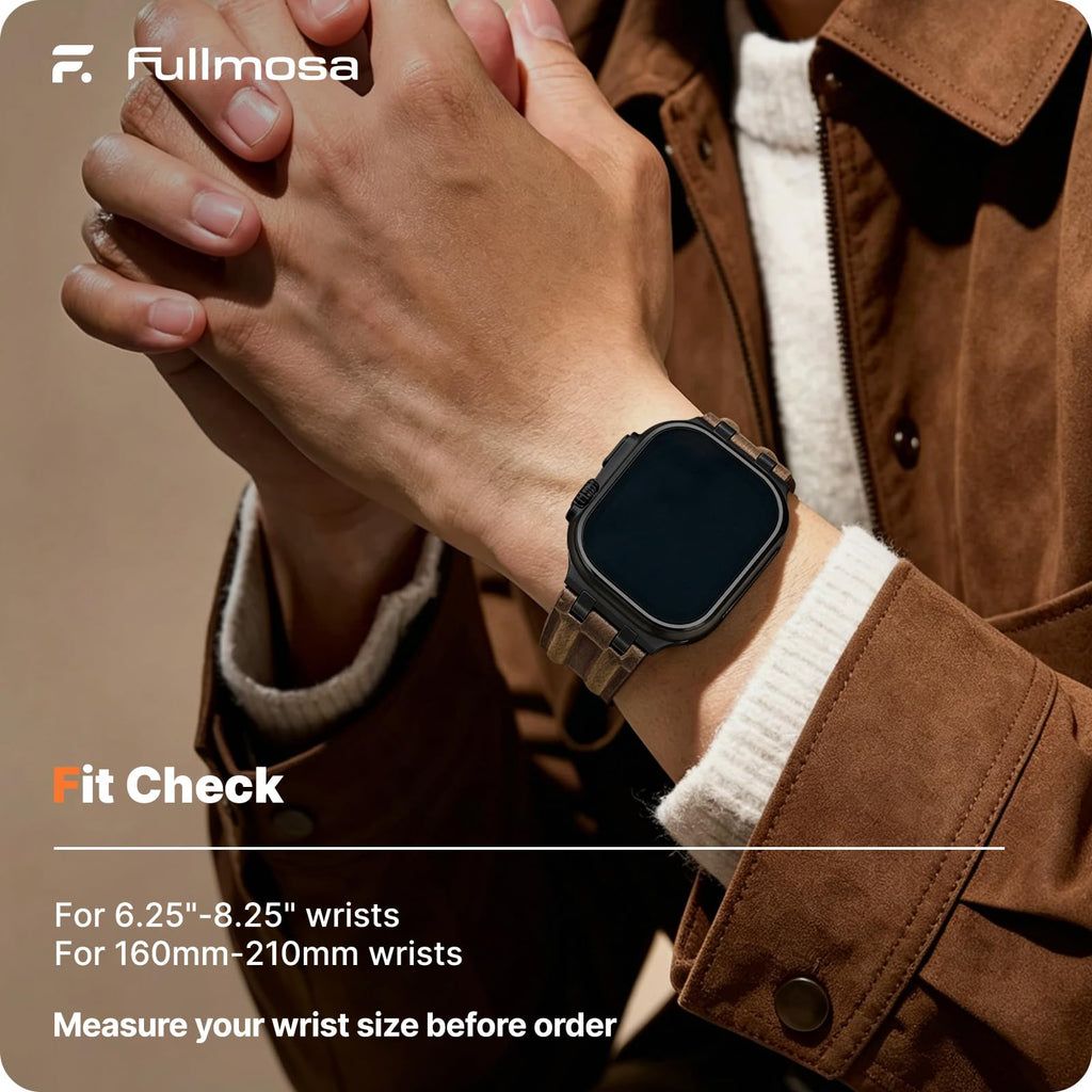 Apple Watch Band | AP Leather Band | Dark Coffee Fullmosa watch band