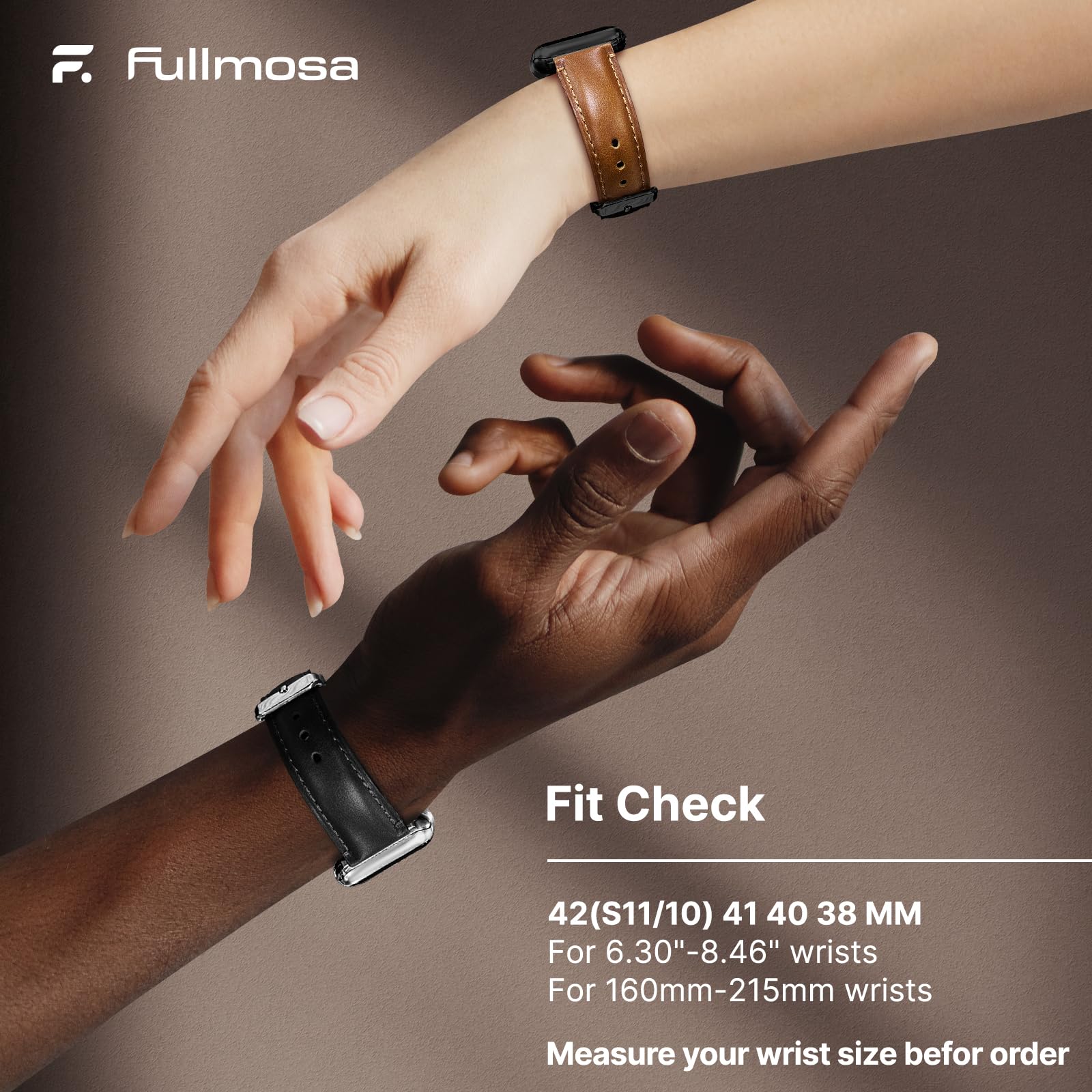 Apple Watch Band | Brown Leather | OilSkin Fullmosa watch band