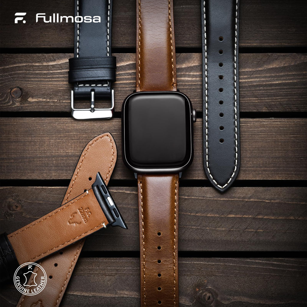 Apple Watch Band | Brown Leather | OilSkin Fullmosa watch band