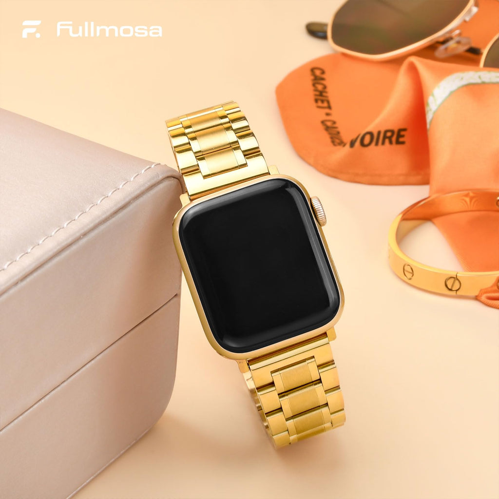 Apple Watch Band | EB-Metal Straps | Gold Fullmosa watch band
