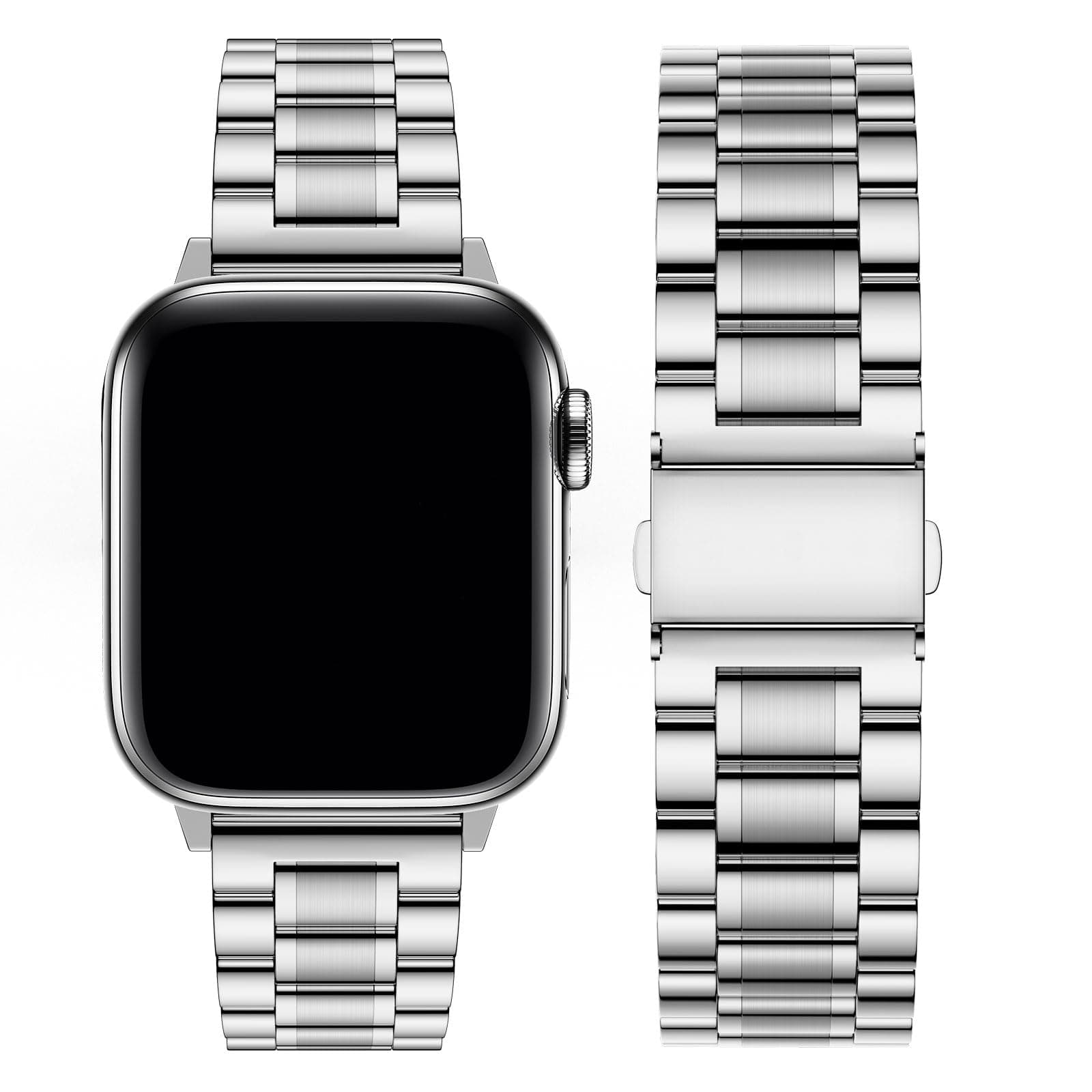 Apple Watch Band | EB-Metal Straps | Silver Fullmosa watch band 42mm(S11/10) 41mm 40mm 38mm / Silver