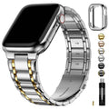 Apple Watch Band | Five-Links Stainless Steel Metal | Silver and Gold Fullmosa 38mm 40mm 41mm / Silver and Gold