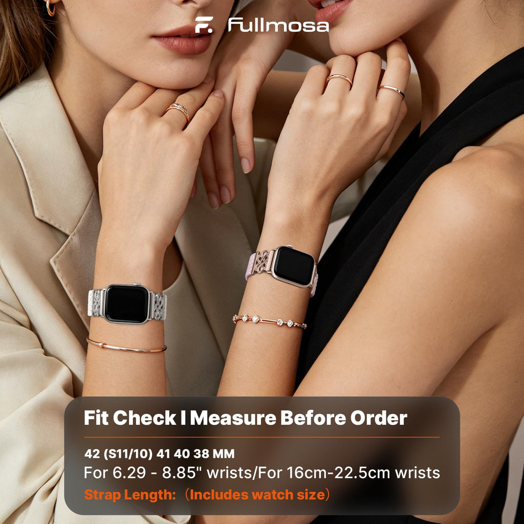 Apple Watch Band | Magnetic Knot Braided Nylon Strap | Pink/RoseGold Buckle Fullmosa watch band