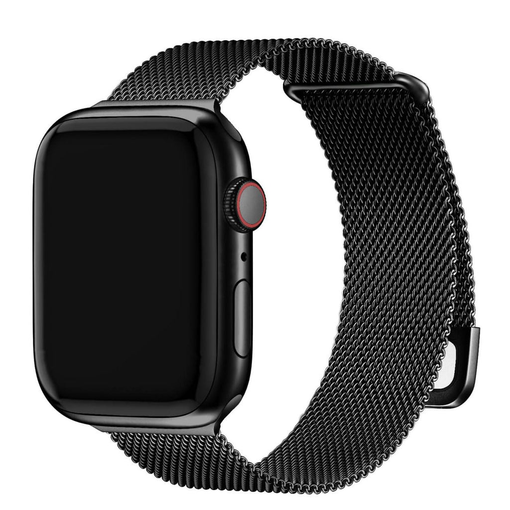 Apple Watch Band | Milanese Loop Strap | Black Fullmosa 42mm(S11/10) 41mm 40mm 38mm / Black