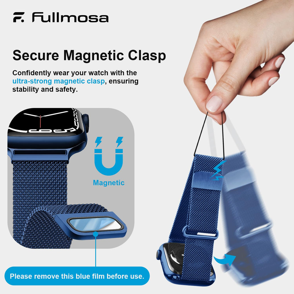 Apple Watch Band | Milanese Loop Strap | Blue Fullmosa