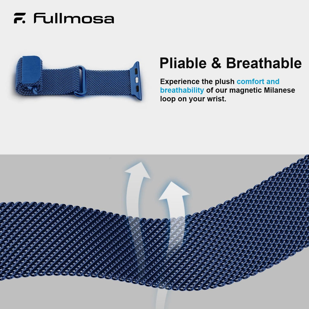 Apple Watch Band | Milanese Loop Strap | Blue Fullmosa
