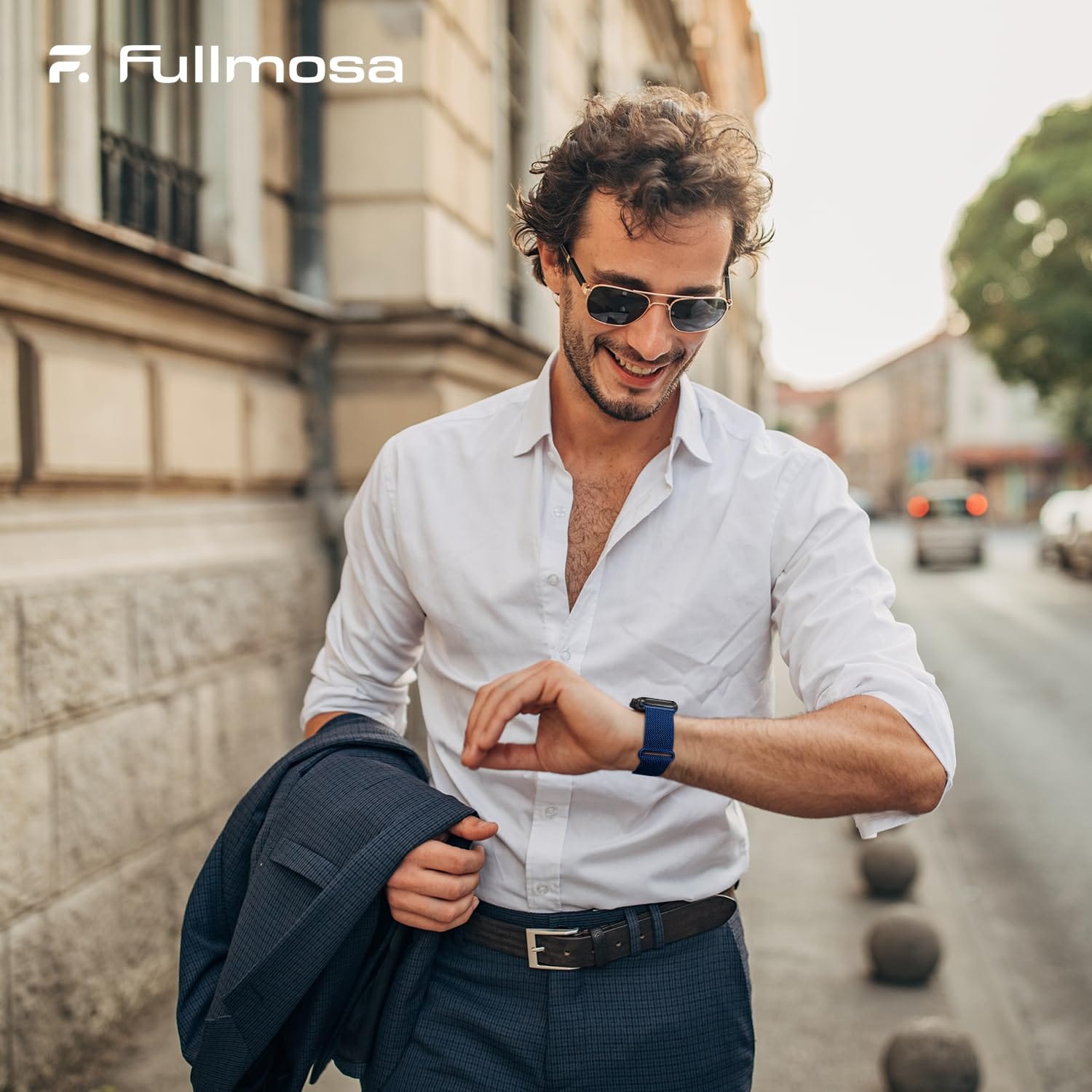 Apple Watch Band | Milanese Loop Strap | Blue Fullmosa