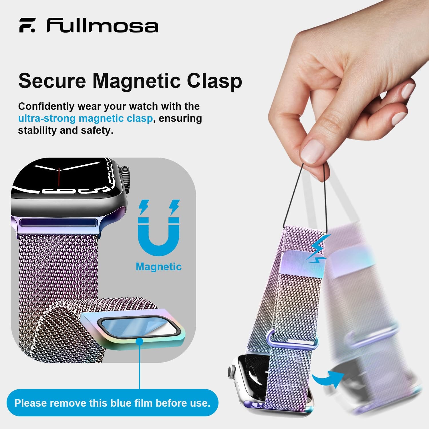 Apple Watch Band | Milanese Loop Strap | Colorful Fullmosa