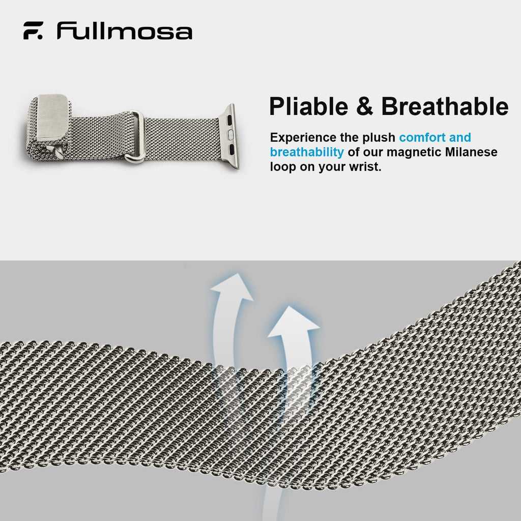 Apple Watch Band | Milanese Loop Strap | Starlight Fullmosa