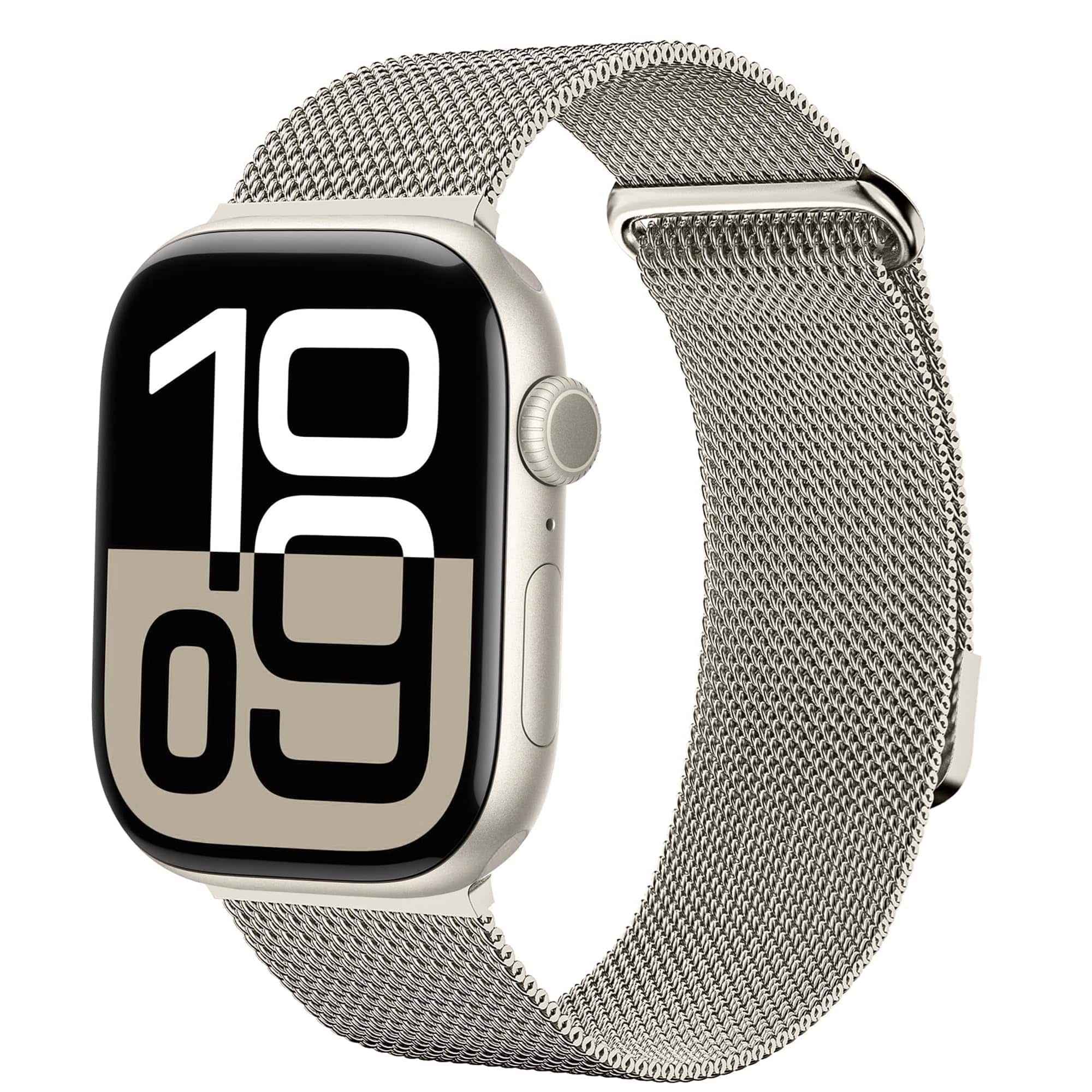 Apple Watch Band | Milanese Loop Strap | Starlight Fullmosa 49mm 46mm 45mm 44mm 42mm(S3/2/1) / Starlight