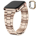 Apple Watch Band | No Tools Needed Stainless Steel Band | Rose gold Fullmosa watch band 38mm 40mm 41mm / Rose gold