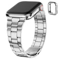 Apple Watch Band | No Tools Needed Stainless Steel Band | Silver Fullmosa watch band 38mm 40mm 41mm / Silver