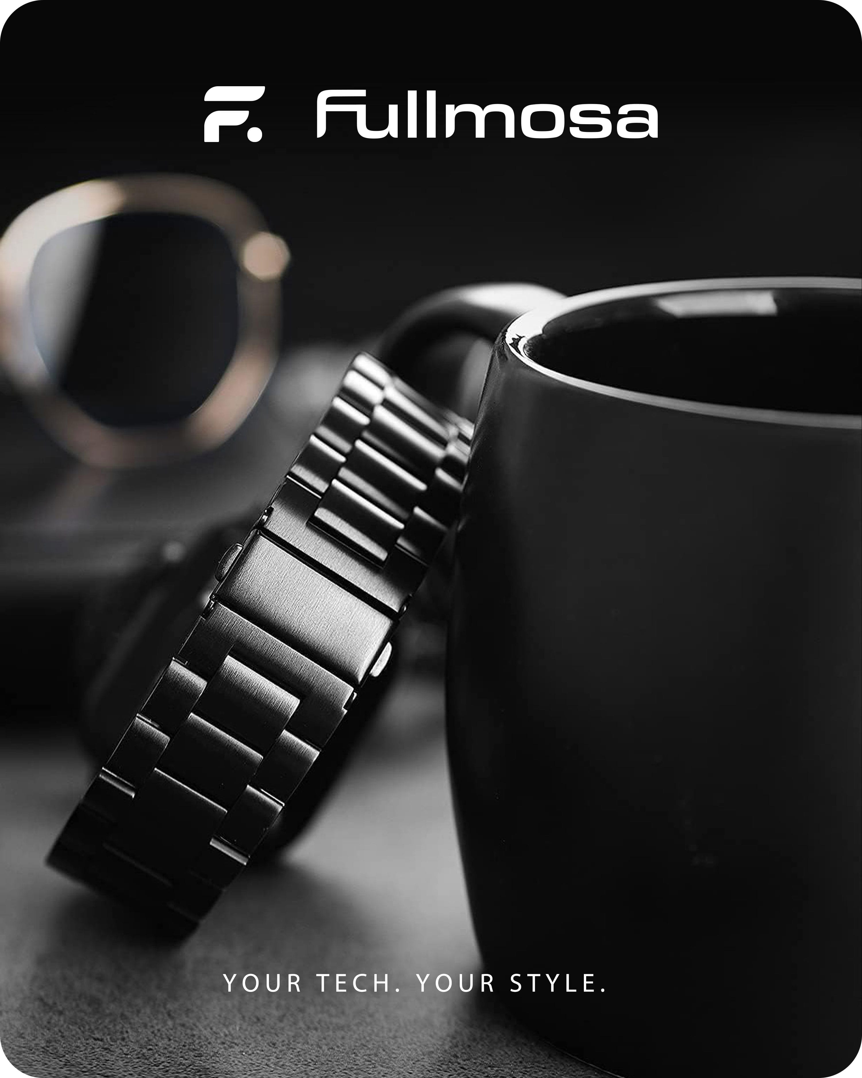 Apple Watch Band | SUS Stainless Steel Metal | Black Fullmosa