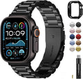 Apple Watch Band | SUS Stainless Steel Metal | Black Fullmosa 49mm(ultra3/2/1) / Black