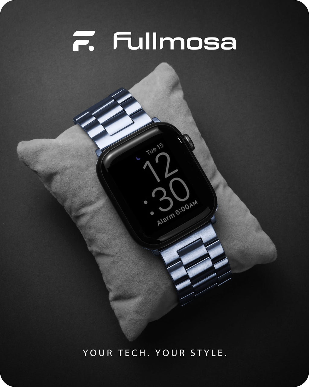 Apple Watch Band | SUS Stainless Steel Metal | Blue Grey Fullmosa