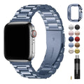 Apple Watch Band | SUS Stainless Steel Metal | Blue Grey Fullmosa 38mm 40mm 41mm(s9/8/7/6/5/4/3/2/1/se3/2/1) / Blue Grey