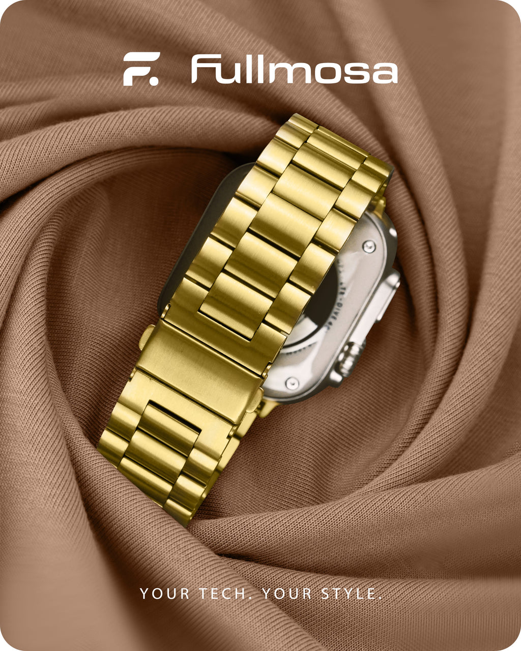 Apple Watch Band | SUS Stainless Steel Metal | Golden Fullmosa