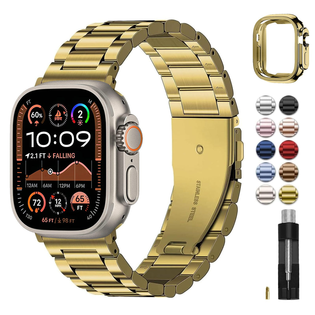 Apple Watch Band | SUS Stainless Steel Metal | Golden Fullmosa 49mm(ultra3/2/1) / Golden