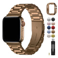 Apple Watch Band | SUS Stainless Steel Metal | Golden Coffee Fullmosa 38mm 40mm 41mm(s9/8/7/6/5/4/3/2/1/se3/2/1) / Golden Coffee