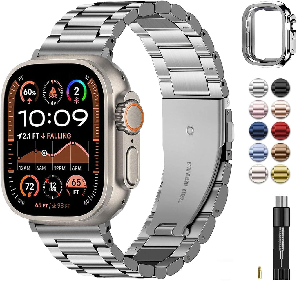 Apple Watch Band | SUS Stainless Steel Metal | Silver Fullmosa 49mm(ultra3/2/1) / Silver