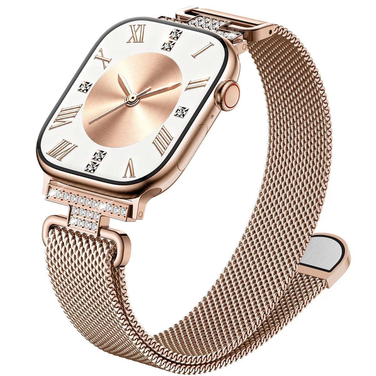 Apple Watch Band | Thin Milanese Loop Strap for Women| Rose Gold Fullmosa watch band 42mm(s11/10) 41mm 40mm 38mm / Rose Gold