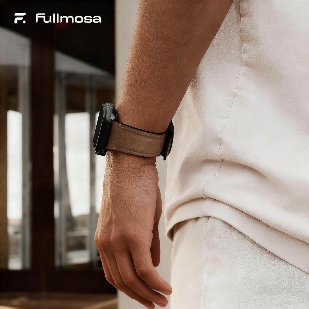 Apple Watch Band | Yola leather Band | Dark Brown Fullmosa watch band