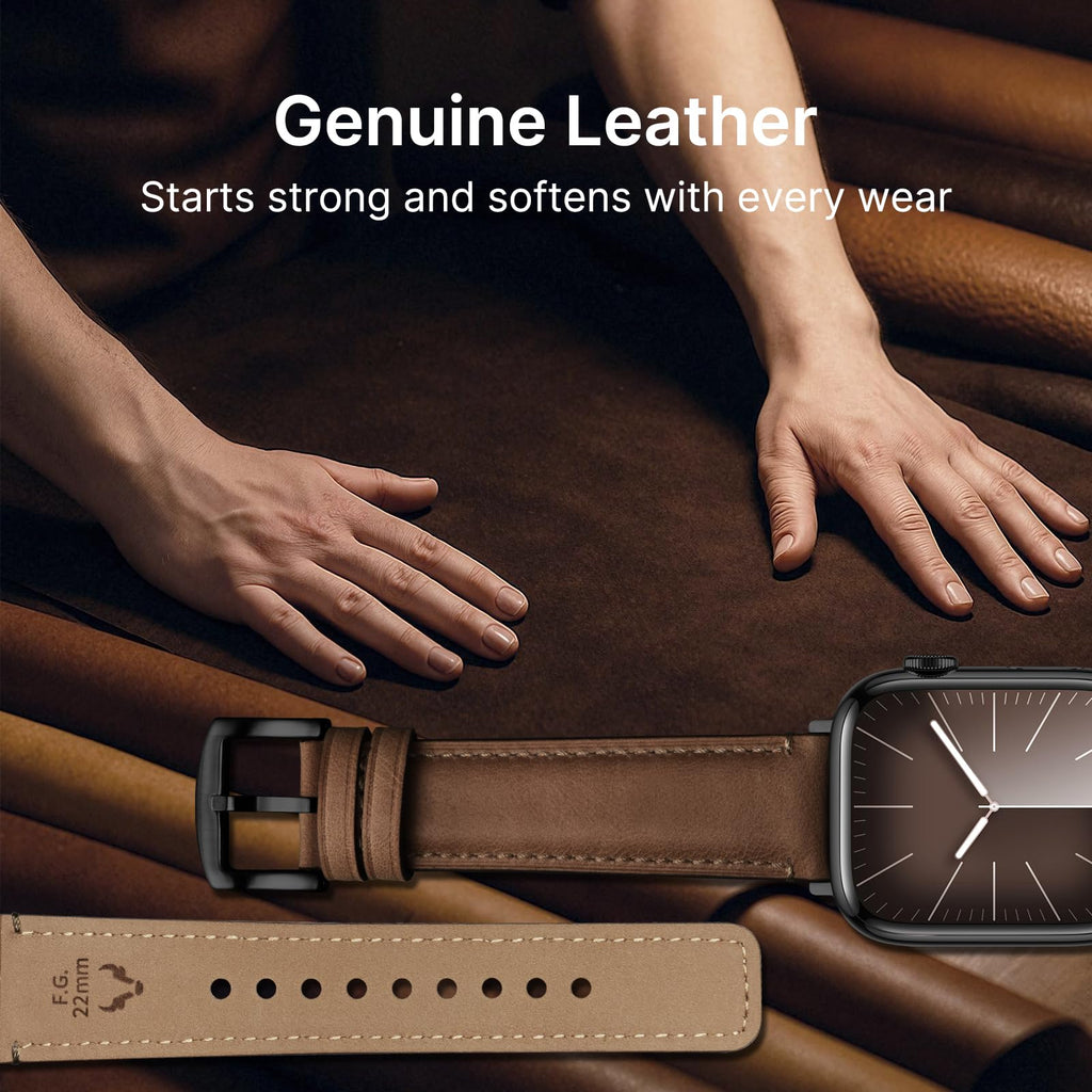 Apple Watch Band | Yola leather Band | Dark Brown Fullmosa watch band