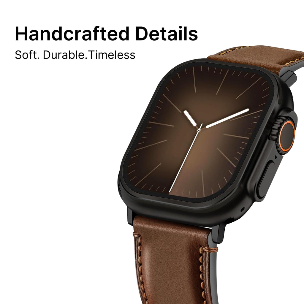 Apple Watch Band | Yola leather Band | Dark Brown Fullmosa watch band