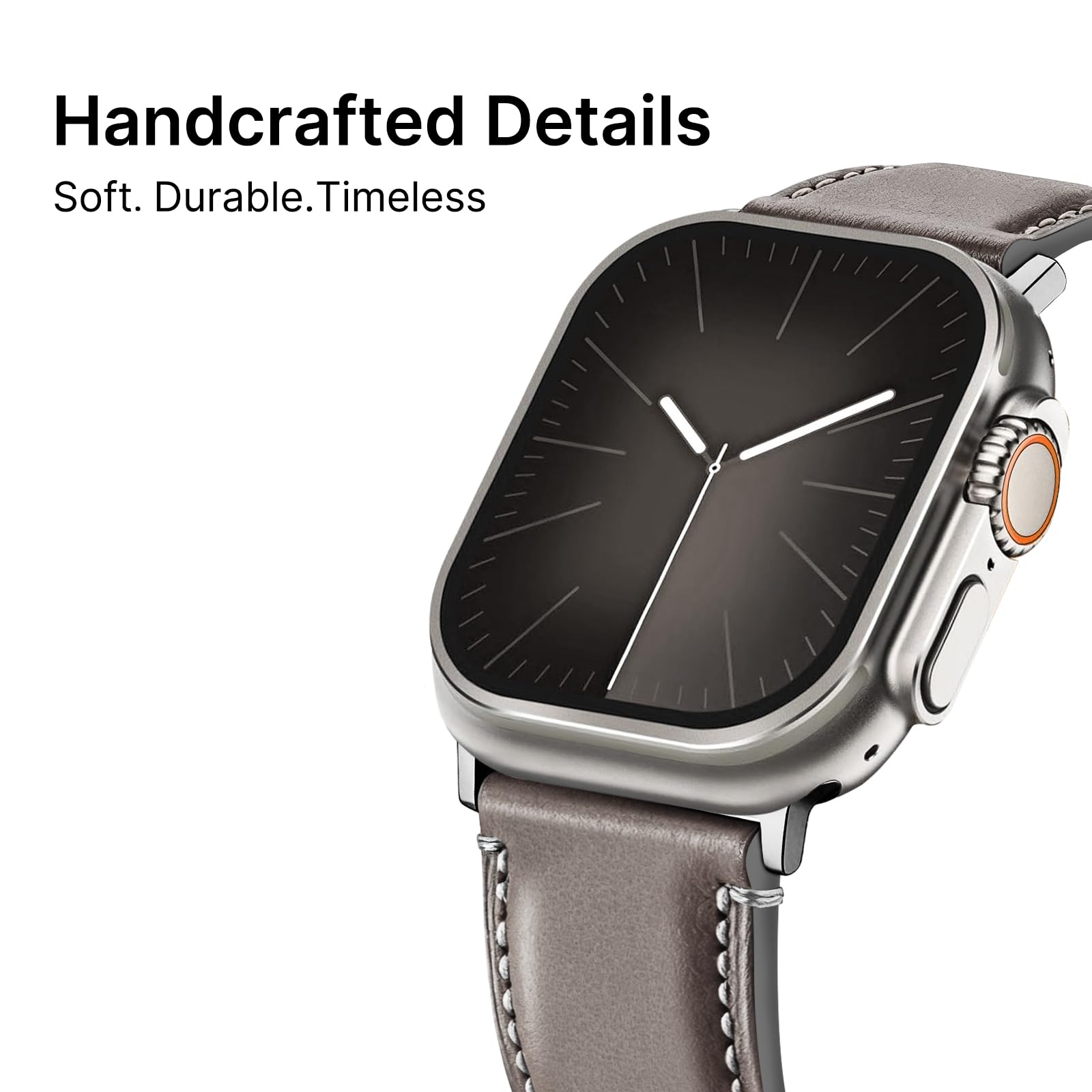 Apple Watch Band | Yola leather Straps | Grey Fullmosa watch band
