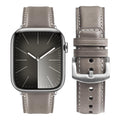Apple Watch Band | Yola leather Straps | Grey Fullmosa watch band 42mm(S11/10)/41mm/40mm/38mm / Silver