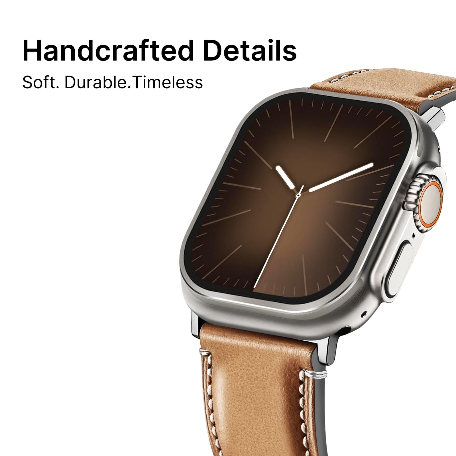 Apple Watch Band | Yola leather Straps | Light Brown Fullmosa watch band